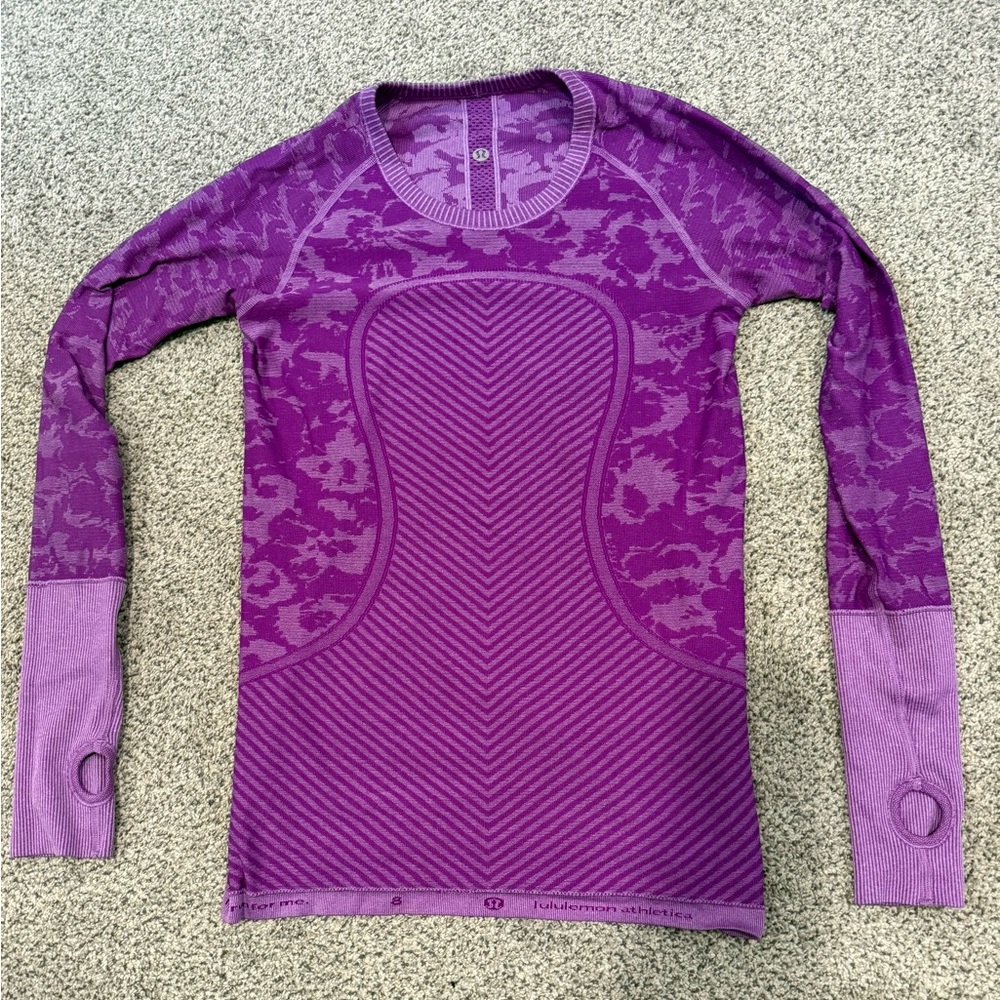 lululemon athletica Purple Long Sleeve Top